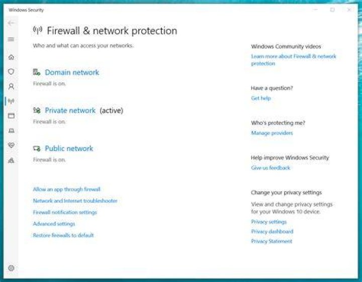 Firewall settings for streaming access