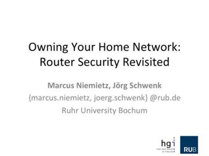 Network security setup