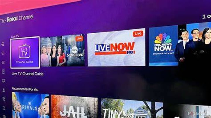 Live streaming TV interface