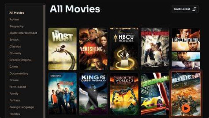 Genre categories interface