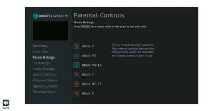 Parental controls streaming