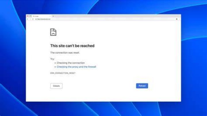 Server connection error display
