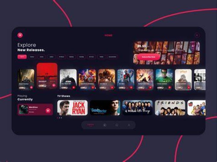 Modern streaming interface design