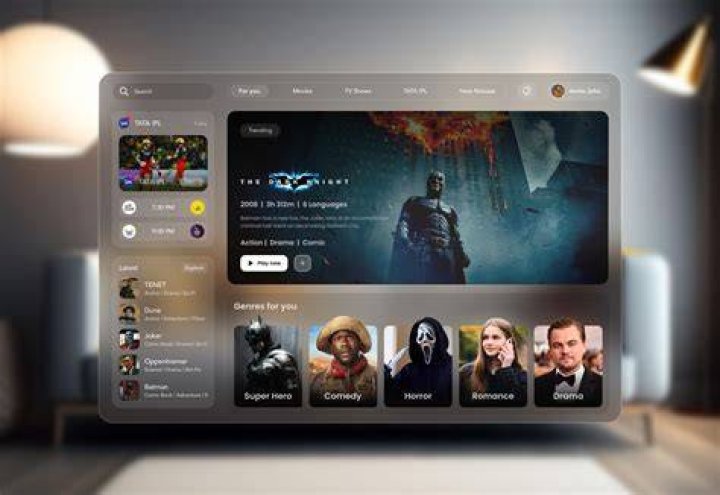 Streaming service interface comparison