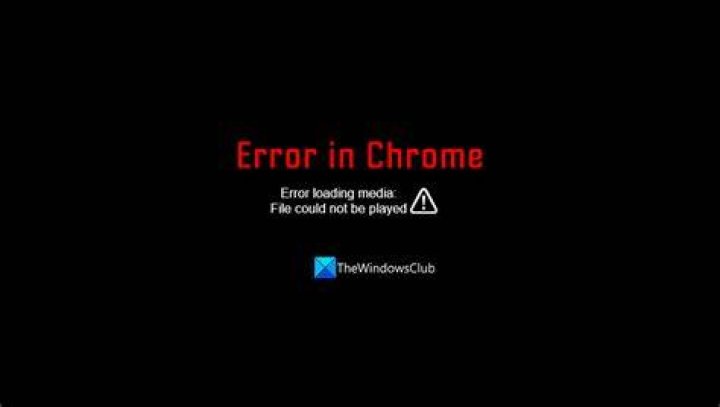 Video player error message